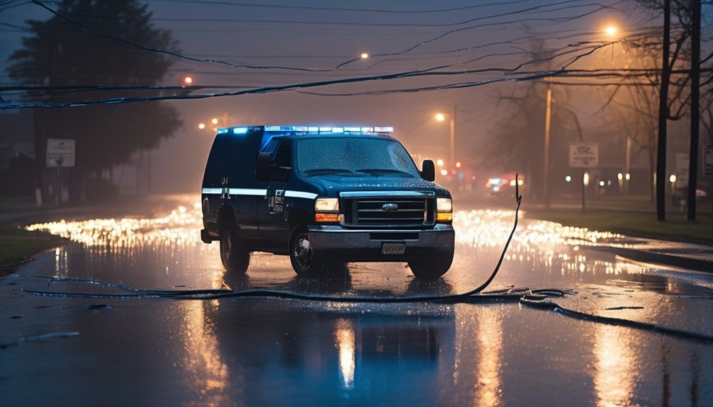 tragic storm induced electrocution